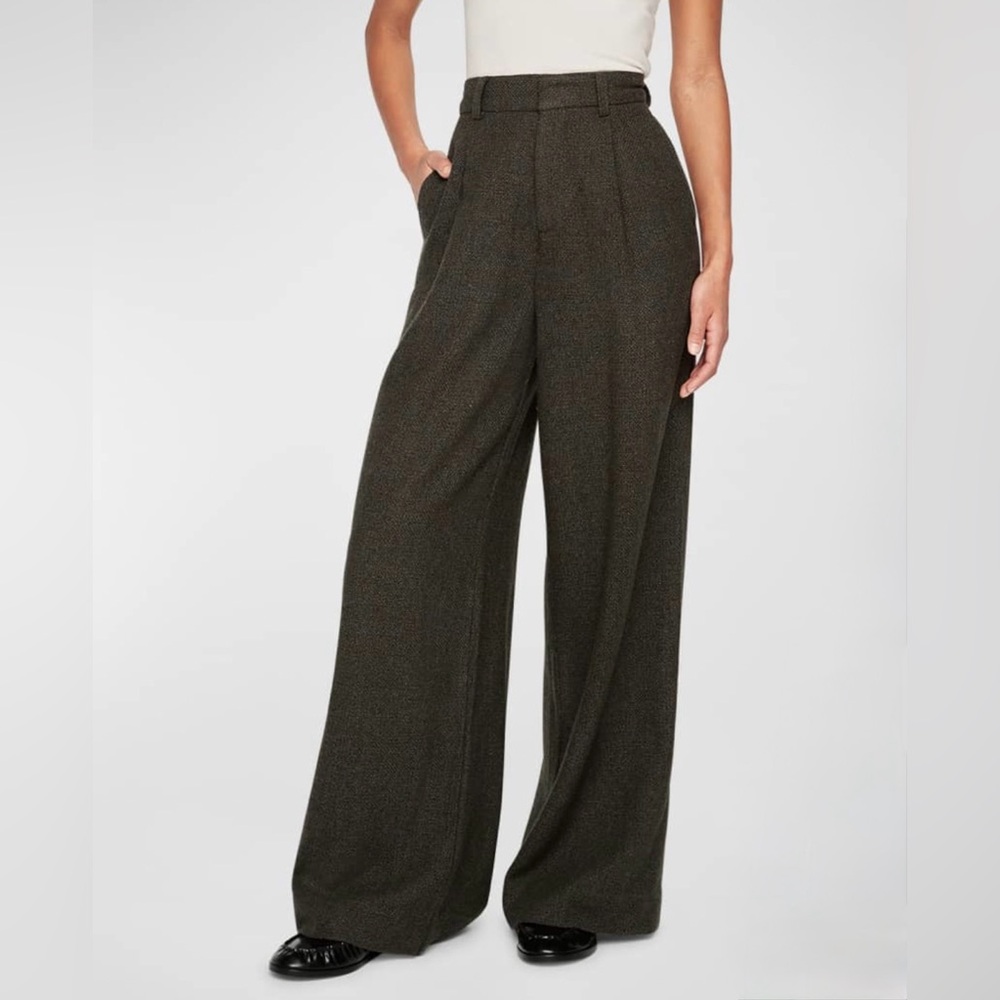 DL1961
Hepburn Pleated Wool Blend Pants (Evergreen)